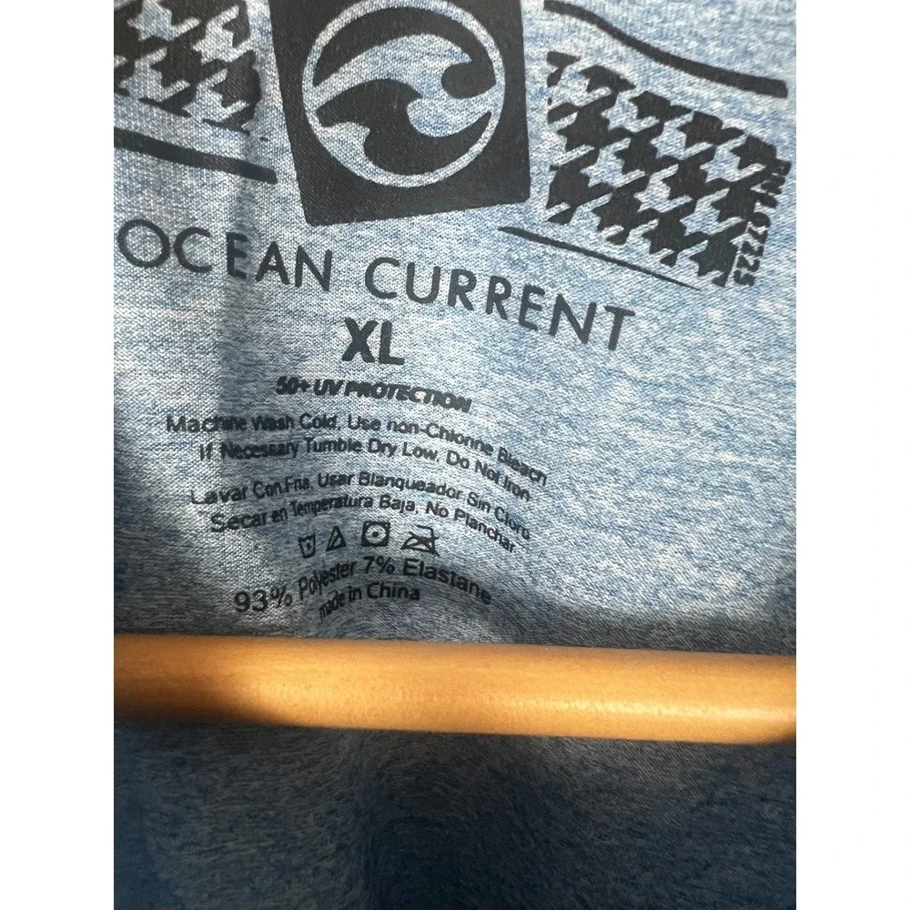 ocean current men's‎ Mesh Performance Training Tee Size XL